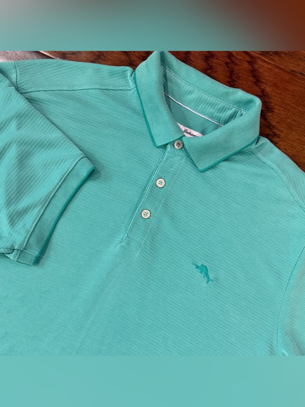 Tommy Bahama Men's Polo Shirt Coastal Crest IslandZone Short Sleeve Green Large